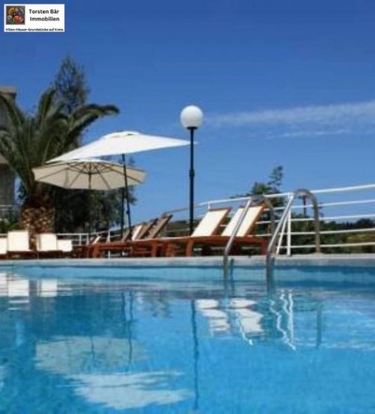 Agia Pelagia Kreta Kreta, Agia Pelagia charmantes Hotel mit 39 Zimmern, Pool Meerblick zu verkaufen Gewerbe kaufen